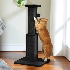PAWZ Road 32" Large Ultimate Cat Scratching Post with Woven Sisal Base Ball Toys