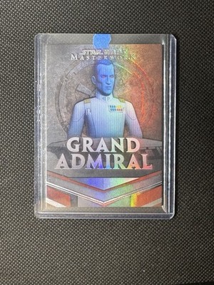 2024 Star Wars Masterwork The Admiral And Jedi Grand Rainbow Foil #/299