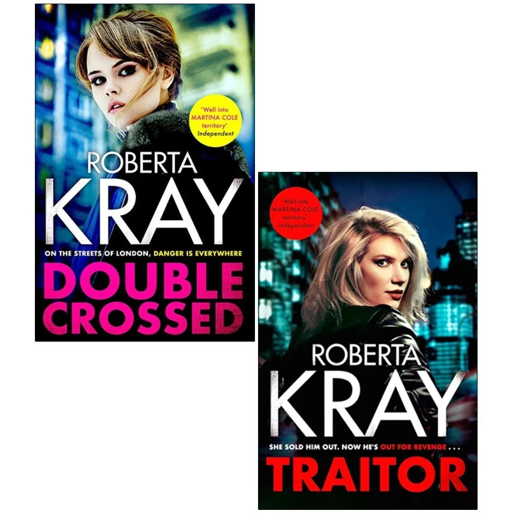 Roberta Kray 2 Books Collection Set Double Crossed, Traitor Paperback NEW