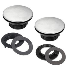 LiXiongBao 2 Pack Sink Tap Faucet Hole Cover Kitchen Plug 45mm-long