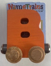 Maple Landmark Inc. 100023 NameTrains "B" Orange Wooden Letter Car