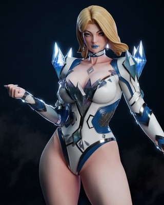The Frost Queen Resin Statue 1:8 Scale | Emma Frost-Inspired UNPAINTED  Kit