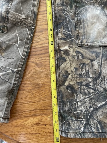 Carhartt Camo Insulated Bibs Youth 12 Realtree Thermal Hunting Canvas Overalls - Picture 16 of 17