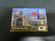 (1513) 12-9-2025 -  Australia - 1 (used) mini-sheet (visit Austrlaia 2013)