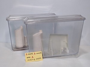 Unbranded Beverage Dispensers w/ Filter Comprtmnt, 1 Complete / 1 Missing Parts