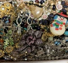 Vintage & Modern Some Signed Costume Jewelry Lot Full Small Priority Box # 93