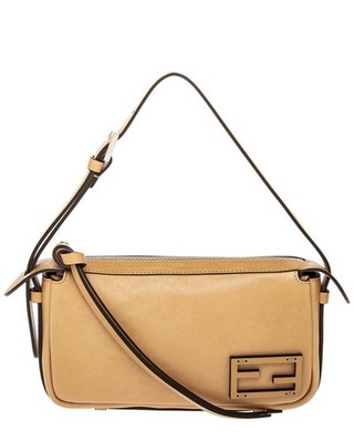 Fendi Simply Fendi Mini Leather Shoulder Bag Women's Beige | eBay