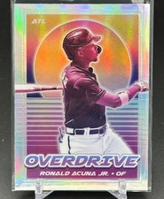 2021 Panini Chronicles - Overdrive Ronald Acuña Jr. #20 Silver Holo Prizm