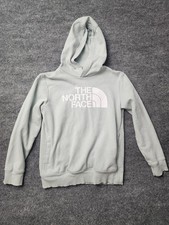The North Face Youth Girls Large 12 Mint Green Pullover Hoodie Sweatshirt Logo