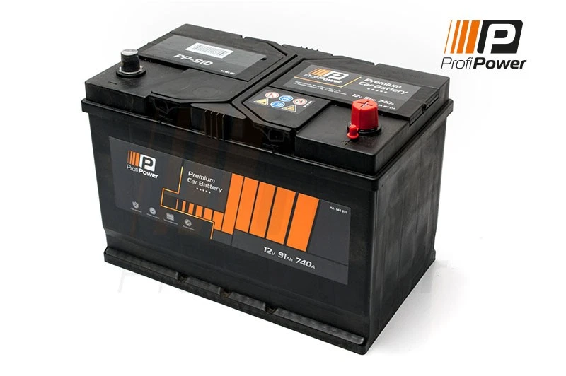 ProfiPower PP-910 Starter Battery for Alfa Romeo, Citroën, Hyundai, Isuzu, Jeep, Kia, - Image 2 of 3
