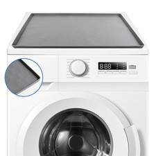 SDLEFHE Washer Dryer Top Protector Mat 60x50cm Silicone Grey Rubber Countertop