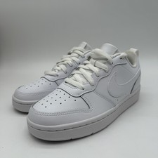 Nike Court Borough 2 Sneakers BQ5448100 White Youth Size 3.5 Classic Sneaker