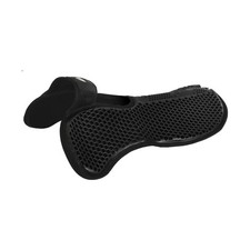 Acavallo Wither Free Hexagonal Gel Micropile Half Pad - Black,Saddle Pads