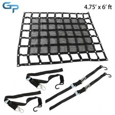Cargo Net Truck Bed Rugged 4.75  6ft with Cam Buckles  S-Hooks