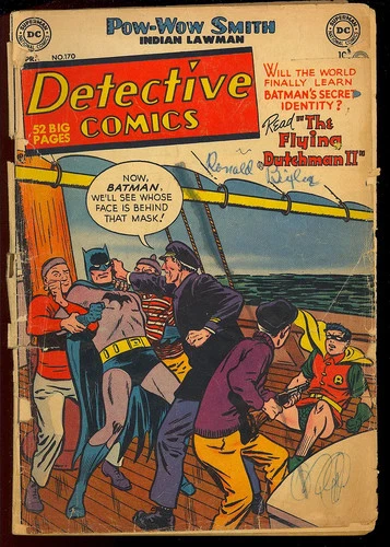 Detective Comics #170 Unrestored Golden Age Batman Vintage DC Comic 1951 PR-FR