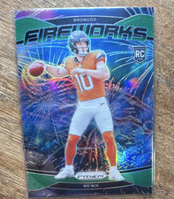 2024 Panini Prizm Fireworks Bo Nix #23 Rookie Broncos NFL Football Card