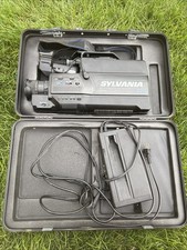Vintage Sylvania VCC157AV01 VHS Video Camcorder w/ Hard Case and Charger Works