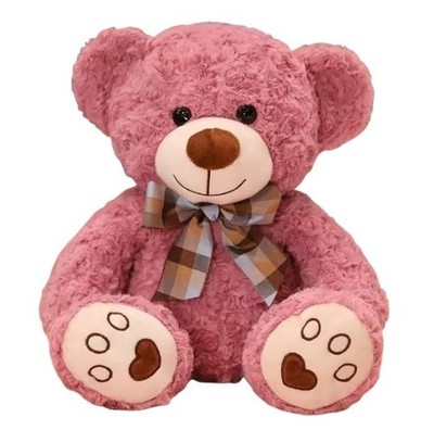 35 cm Teddybär Plüschtier Kuscheltier Kissen Schleife Spielzeug