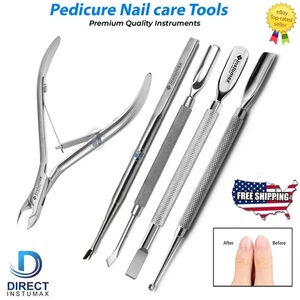 Best Cuticle Treatment Kit Nail Art Cleaner Spoon Gouge Pusher Scissor Manicure
