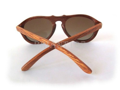 NWOT Unisex Sunglasses Mahogany wood Brown $90 - imperfect lens - Picture 4 of 10