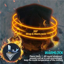 Neck Gaiter Bandana Face Mask Winter Fleece Scarf Gator Head Cover for Men Women