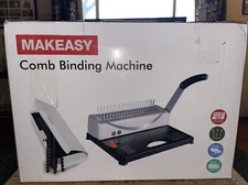 MAKEASY Comb Binding Machine A4, A5 Letter Size Comb Binder Full Handle