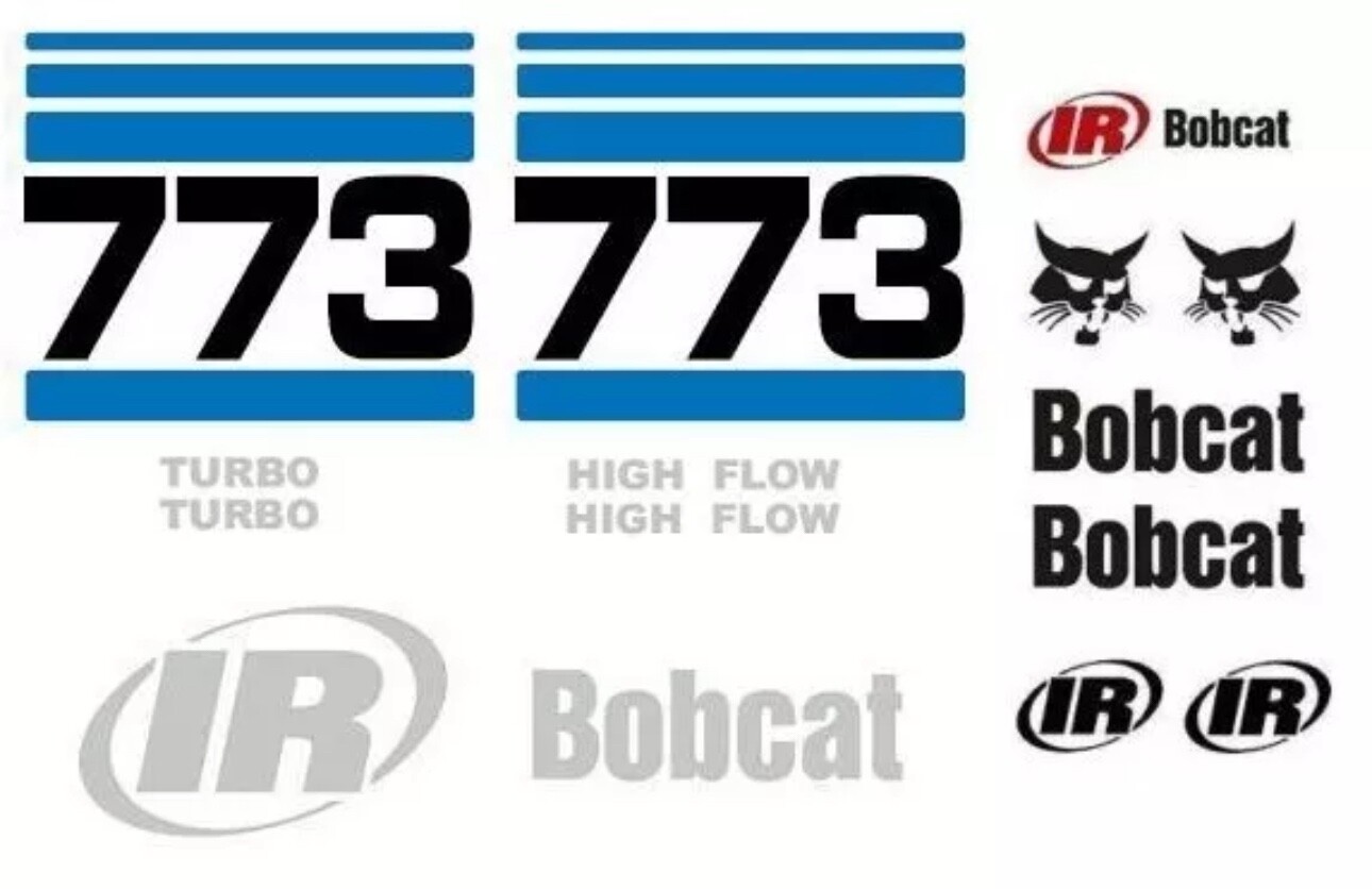 Original Look Bobcat 773 Skid Steer Full Decal Sticker Kit B2