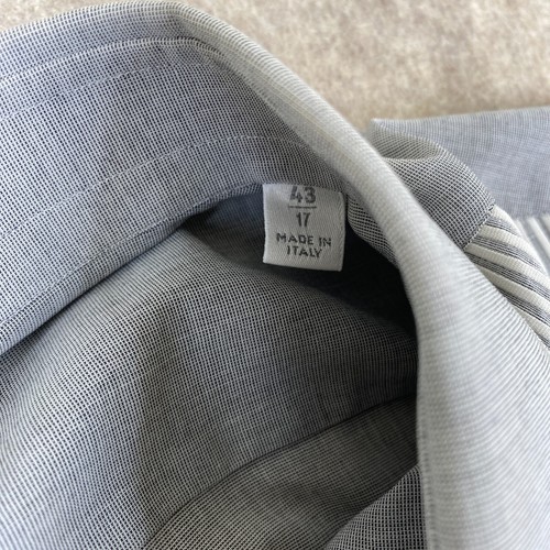 Marol Maus & Hoffman Dress Shirt 17 43 Multicolor Stripe Diamond Button Front FC - Picture 4 of 15