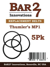 5 Pack Replacement Drive Belts Thumlers Rock Tumbler MP-1 mp1 brass polishing