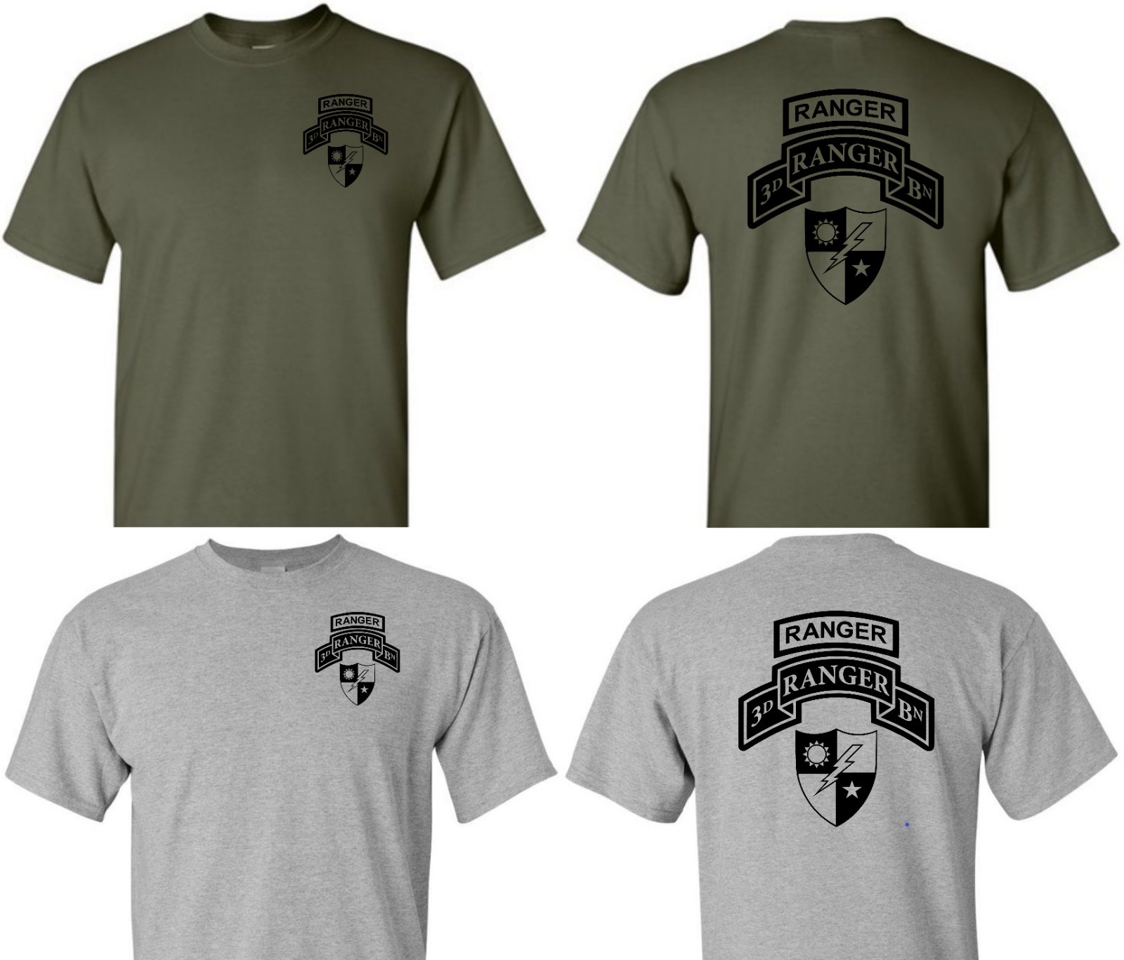 US Army Ranger DUI Shirt, ARMY Ranger Performance shirt, 75th Ranger ...