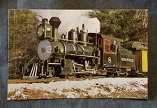 LMH Postcard EDAVILLE Railroad 2-4-4T Forney 2' Steam Loco ERR #8 Cranberry Bog