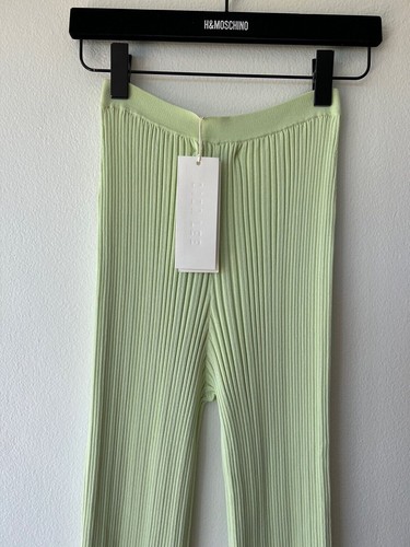 New dion lee womens float rib pant knit knitted rib small s 8 mint green - Bild 5 von 6