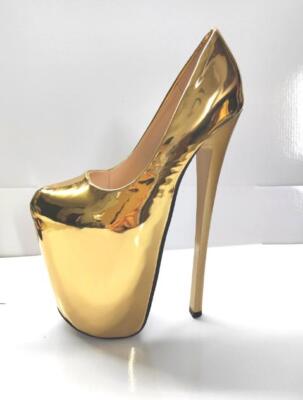 Super High Heels 22 cm Women s Platform Club Dance Pumps Shoes Sexy Plus Size OL