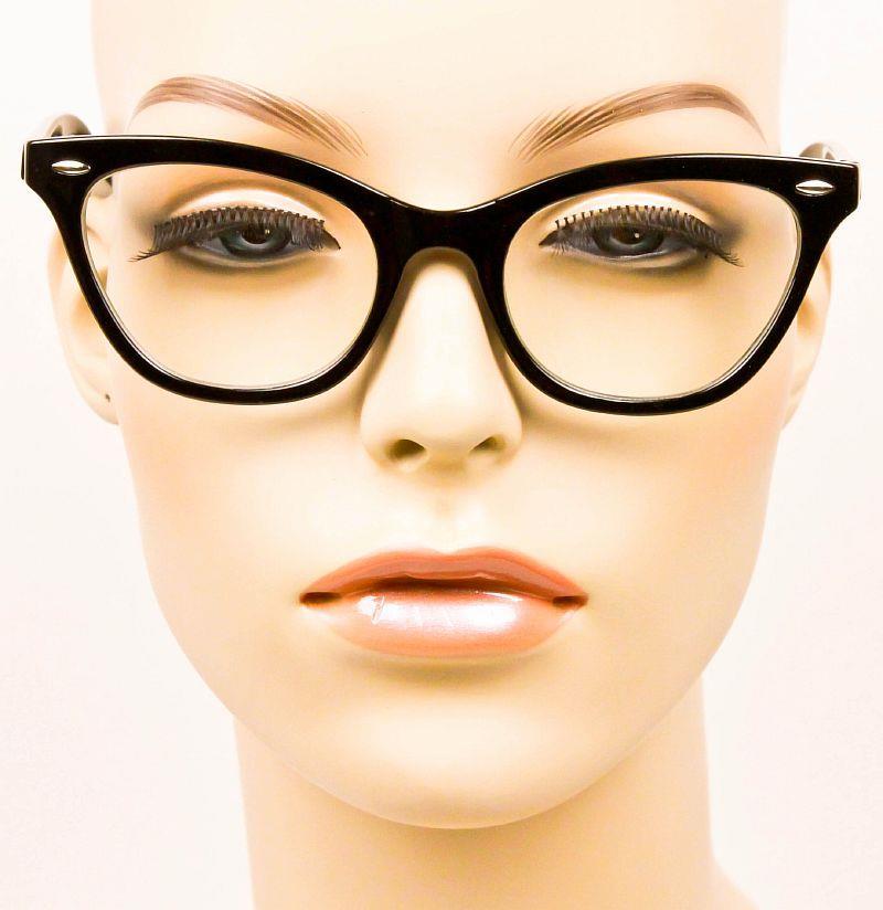 Retro Square CAT Eye Betty Page PinUp Rockabilly Women Eyeglasses