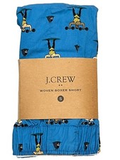 NWT J CREW Boxer Underwear Sz S-M-L-XL Blue Weightlifting 12