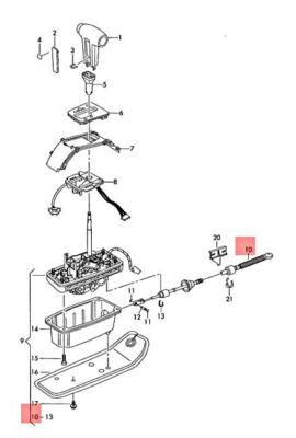 VW PHAETON 3D1 3D2 3D3 3D4 3D6 CABLE FOR SHIFT MECHANISM 3D0713265P NO DUTIES
