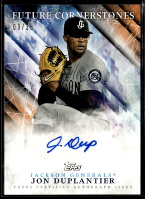 2019 Topps Pro Debut Future Cornerstones Autographs Orange Jon Duplantier Auto