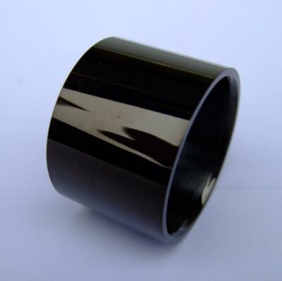 EDELSTAHL RING MASSIV 18 MM EXTREM  BREIT STAINLESS STEEL  POLIERT SCHWARZ 