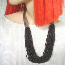 J304 / Collana Mini Perle E Metallo Argento