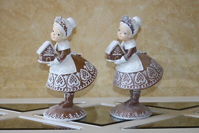 BAKING GINGERBREAD LACE MRS SANTA CLAUS Valerie Parr Hill CLASSIC