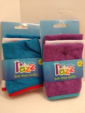 Razz Tub Time Fun Baby Bath Wash Cloths 3 Pack Lot of 2 New Baby Soft