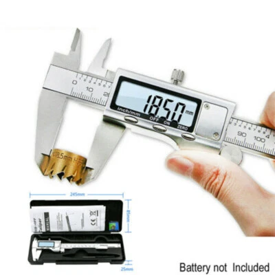 CHINACNCZONE 6" Stainless Steel 150mm Vernier Caliper Digital Caliper Measure Tool With Box