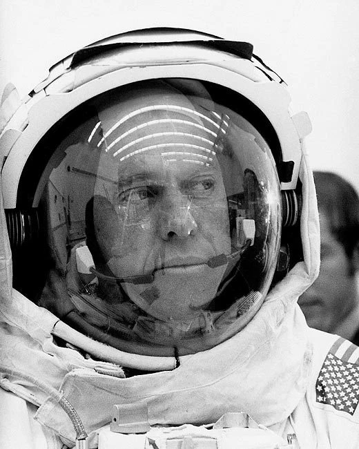 Apollo 14 Astronauts Suiting Up