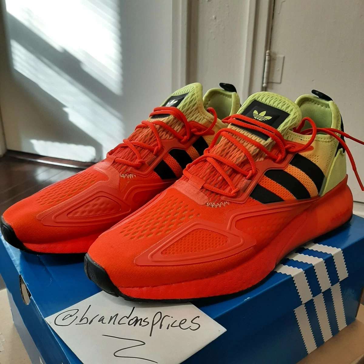 coupon Historicus stapel Adidas ZX 2K Boost &#034;Solar Yellow/Hi-Res Red&#034; - Mens US9.5 - NEW  Free US Shipping | eBay