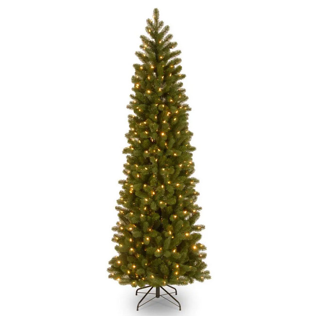 National Tree Company 9 ft. Downswept Douglas Pencil Slim Fir Christmas Tree