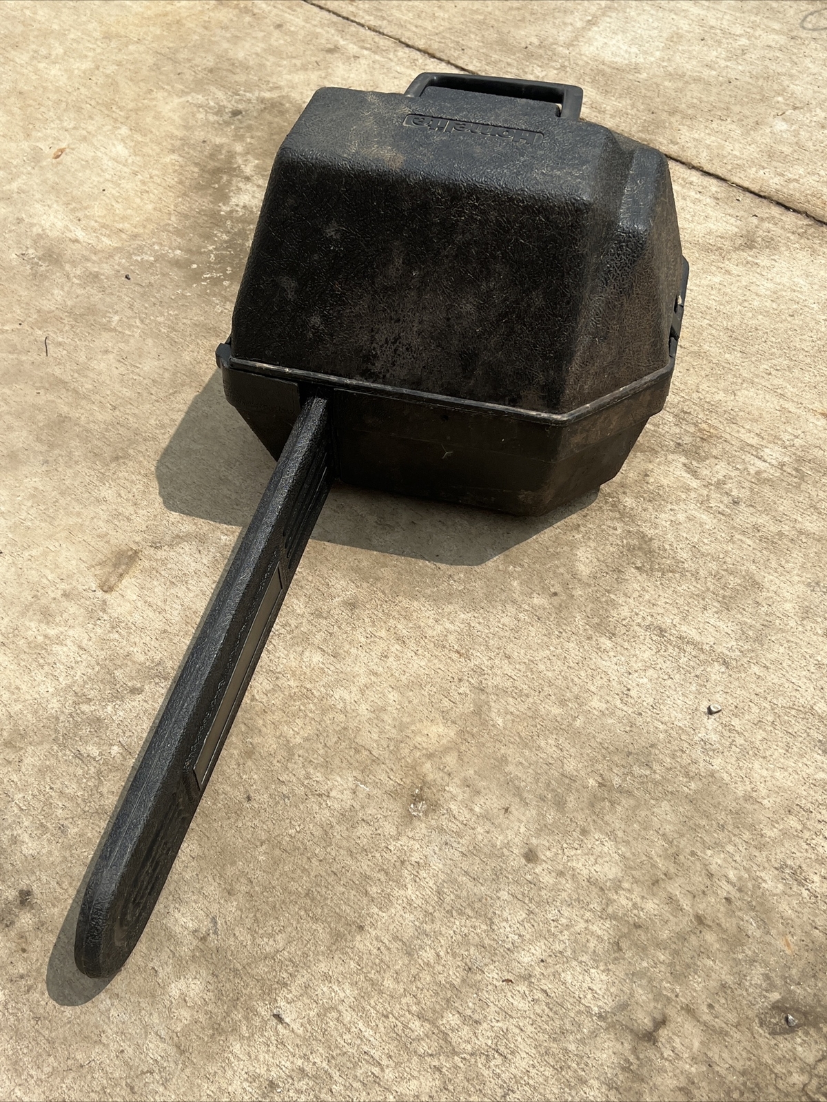 Used Homelite Black Plastic Chainsaw Carrying Case eBay
