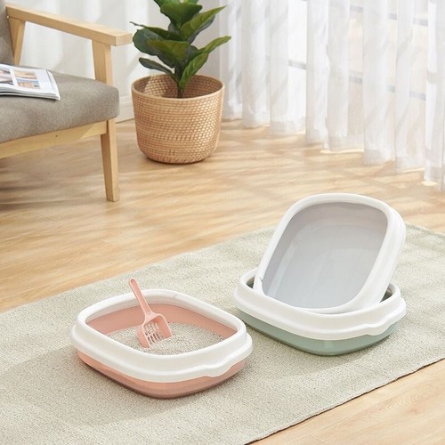Extra Large Open Cat Litter Tray High Sided Deep Jumbo Rim Pan Box Loo Toilet UK - Picture 13 of 23
