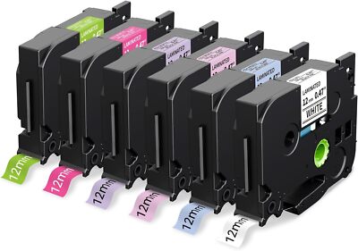 6x MarkField Kompatibel Schriftband Ersatz Brother P-Touch TZ TZe-231 12mm x 8m