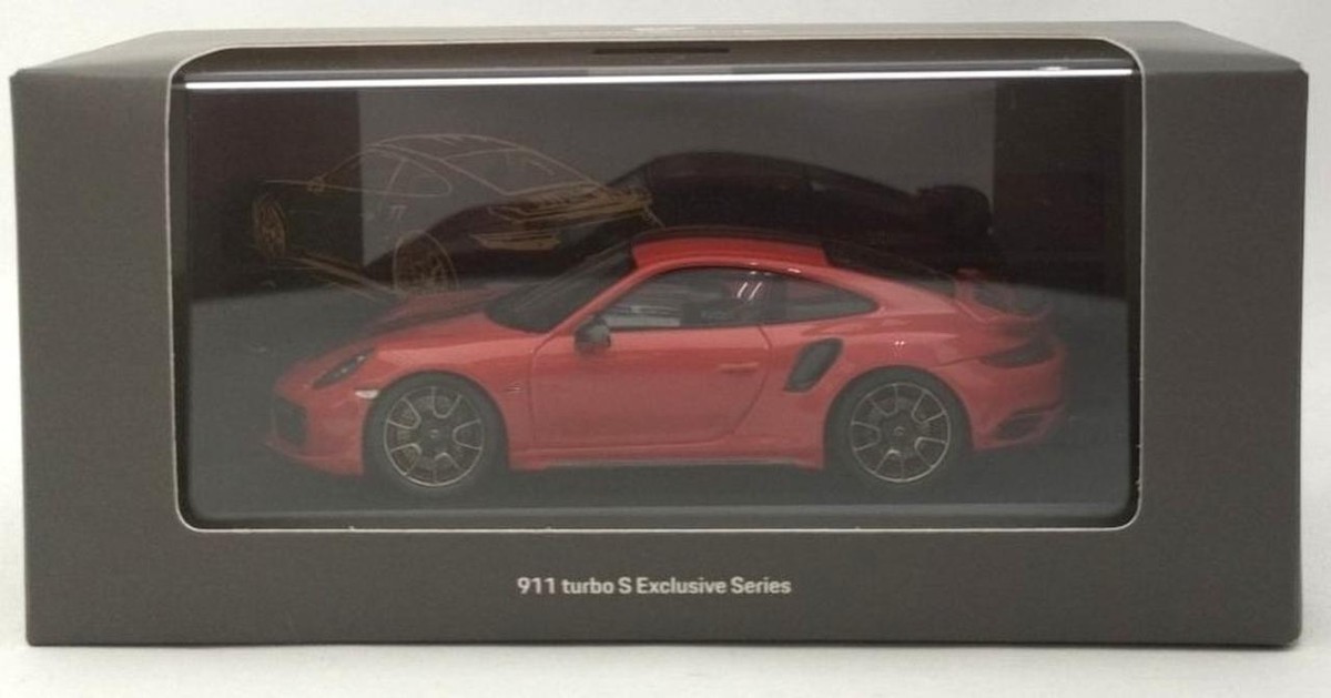 SPARK Minicar 1/43 PORSCHE 911 TURBO S Exclusives Series Red