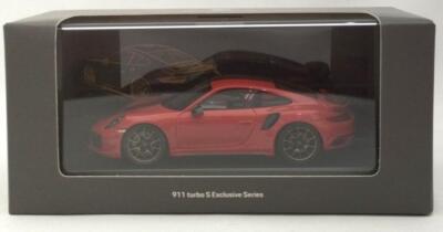 SPARK Minicar 1/43 PORSCHE 911 TURBO S Exclusives Series Red